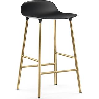 Normann Copenhagen Form Barstol Messing H65 - Sort
