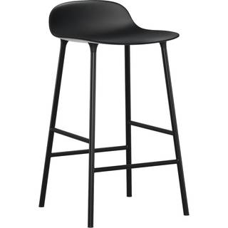 Normann Copenhagen Form Barstol H65 cm Sort/Sort Stål