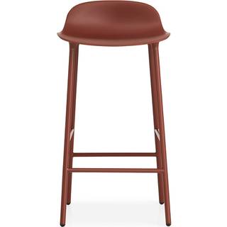 Normann Copenhagen Form Barstol 65cm / - Barstole Stål Rød - 602779