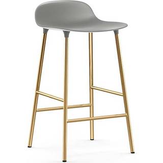 Normann Copenhagen Form Barstol Messing H65 - Grå