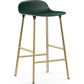 Normann Copenhagen Form Barstol Messing H65 - Grøn