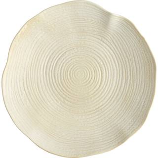 Decotique Wood Fad 39 Cm Cremefarvet - Dekorative Accessories Stentøj Grå - 7580 D4149