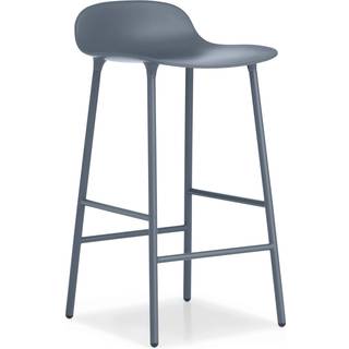 Normann Copenhagen Form Barstol H65 cm Blå/Stål