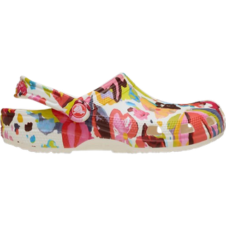 Crocs Classic Painted Floral Clog - Multi-colour-2 - US M5/W7 (EU 37-38)