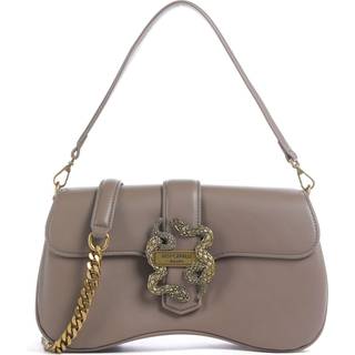 Just Cavalli Iconic Snakes Skuldertaske taupe