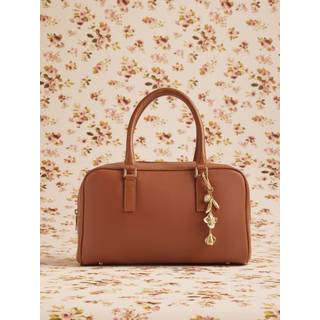 Next The Betsey Tan Brown Tabitha Simmons x Next Leather Bowler Bag