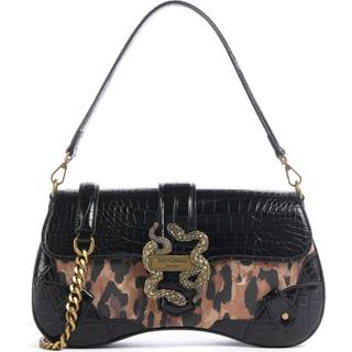 Just Cavalli Iconic Snakes Skuldertaske sort
