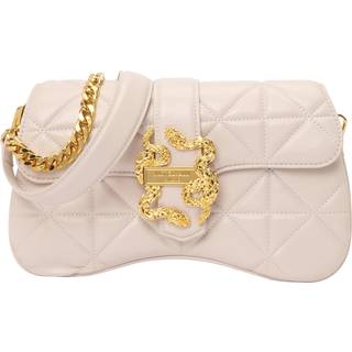Just Cavalli Iconic Snakes Skuldertaske creme
