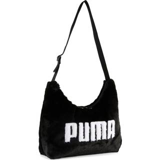 PUMA UP Faux Fur Slouchy 5.5L Hobo Bag Women, Accessories, Black, OSFA