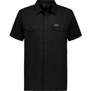 Herre Utilizerii Solid Performance Shortærme skjorte - White - S (D0102H7Y46J)