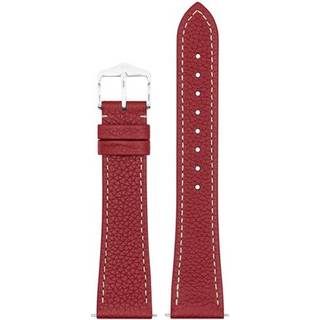 Hirsch 01802160-2-20 Uhr-Armband Bologna M 20 mm Leder Rot