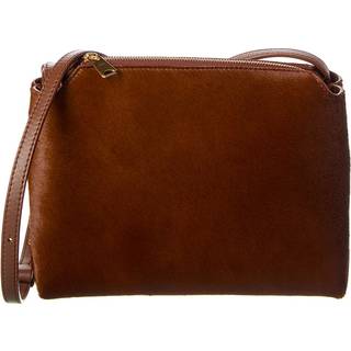 Khaite Lina Medium calf hair crossbody bag - brown - One Size