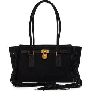 MK Hamilton Moderne Small Signature Logo Satchel - Black - Michael Kors - ONE SIZE