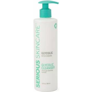 Serious Skincare Glycolic Cleanser 12 oz. - Glykolsyre hudfornyende ansigtsvask - Aloe bladjuice - Normal fedtet kombineret hud - Cremet dybdepor