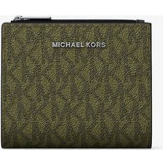 MK Hudson Signature Logo Wallet - Green - Michael Kors - ONE SIZE