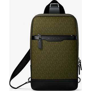 MK Hudson Signature Logo Travel Sling Pack - Green - Michael Kors - ONE SIZE