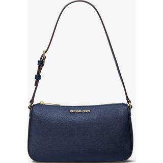 MK Jet Set Medium Saffiano Leather Pochette - Blue - Michael Kors - ONE SIZE