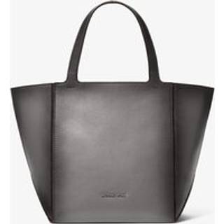 MK Jordi Medium Burnished Leather Tote Bag - Grey - Michael Kors - ONE SIZE