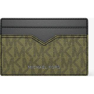 MK Hudson Logo Card Case - Green - Michael Kors - ONE SIZE