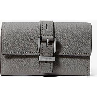 MK Nolita Medium Pebbled Leather Tri-Fold Wallet - Grey - Michael Kors - ONE SIZE