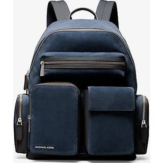 MK Dakota Medium Suede Cargo Backpack - Blue - Michael Kors - ONE SIZE