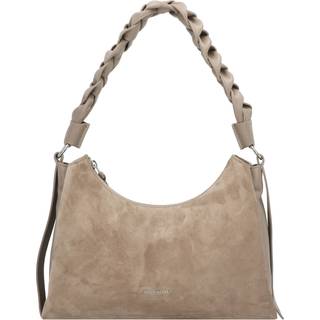 Coccinelle Boheme Suede Skuldertaske taupe