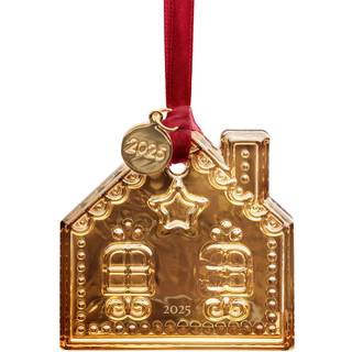 Annual Ornament Ginger Bread House Gold, 2025 - Orrefors