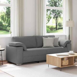 3-personers loungesofa udendørs mørkegrå 178 cm stof