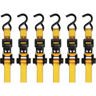 DEWALT DXBC15006X Sort/Gul 1"""" x 10"" Skraldebindingsstrop - 500 lb Sikker arbejdsbelastning / 1 500 lbs Brudstyrke 6 stk.