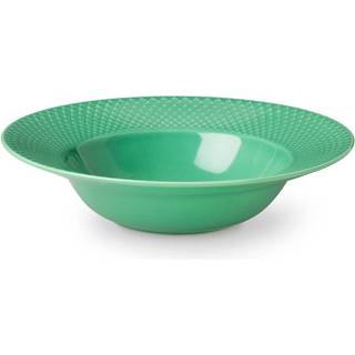 Rhombe Dyb tallerken, 24,5 cm, grøn