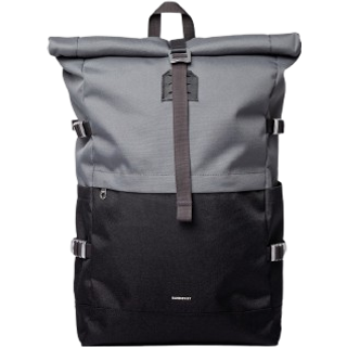 Sandqvist Icon L Rolltop rygsæk sort/grøn