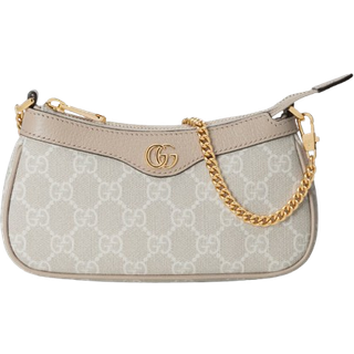 Gucci Ophidia Mini leather-trimmed shoulder bag - neutrals - One Size