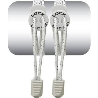 Lock Laces No Tie Shoelaces White, OneSize