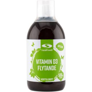 Healthwell Vitamin D3 Flydende, 500 ml