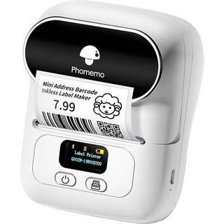 Phomemo M110 bærbar termisk labelprinter - Hvid