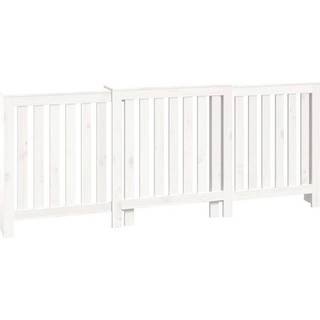 Radiatorskjuler 79,5X19X84 Cm Massivt Fyrretræ - Hvid / 210 x 21 x 85 cm