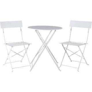 Venture Design Marseille cafésæt Hvid 2 stoler & bord 60 cm