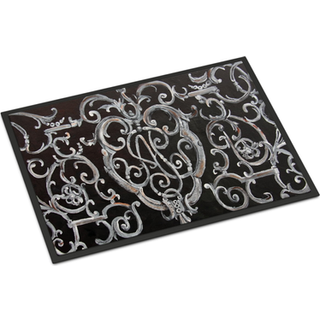 """" Caroline's Treasures 8927Mat Ironwork hegn indendørs eller udendørs mat 18 x 27 """" ""Multicolor"" ""