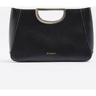 River Island River Island Black Metal Handle Clutch Bag