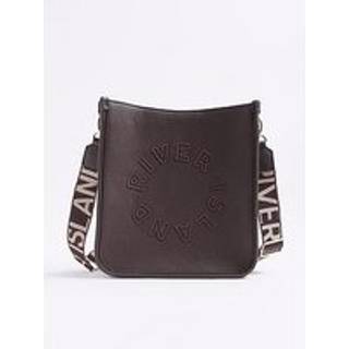 River Island River Island Brown Medium Logo Messenger Cross-Body Bag