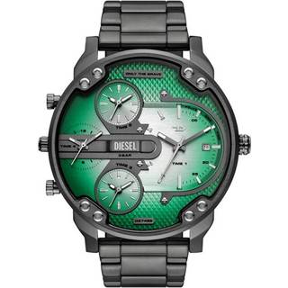 Diesel DZ4696 D-Curve Chronograph Black IP Bracelet Watch - W11347