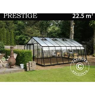 ACD Drivhus glas, VESTA 22,5m², 3,8x5,93x2,53m, Sort