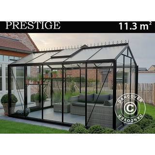 ACD Drivhus glas, FLORA 11,3m², 3,06x3,71x2,59m, Sort