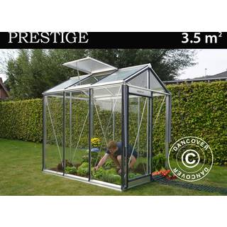 ACD Drivhus glas, PICCOLO 3,5m², 1,59x2,24x2,21m, Sølv