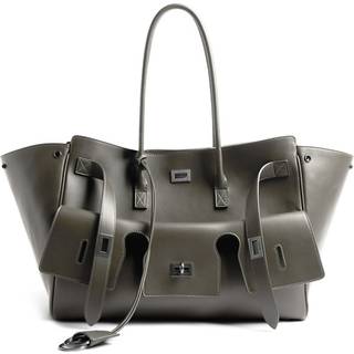 Balenciaga Bel Air Medium leather tote bag - green - One Size