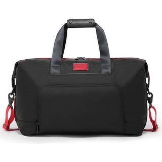 TUMI Alpha 3 Double Expansion Travel Satchel Black/Red
