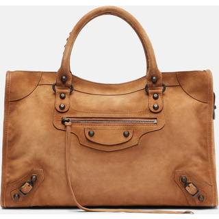 Balenciaga Le City Medium suede tote bag - brown - One Size