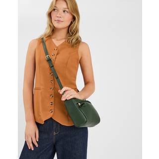 Accessorize Accessorize Green Zip Front Cross-Body Bag