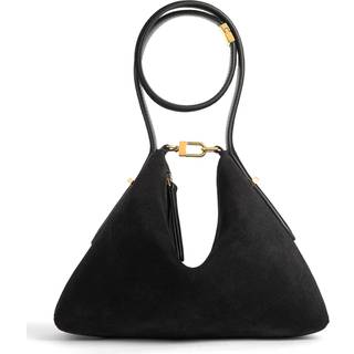 Toteme Scoop Mini leather clutch - black - One Size