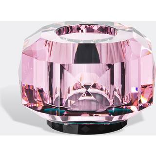 Reflections Copenhagen Candlelight And Scents - 'Texas' tealight holder, deep green and rose in Multicolor Fine hand cut crystal